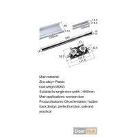 Magic Sliding System DHYB Y1 UAE for Concealed Wooden Sliding Doors